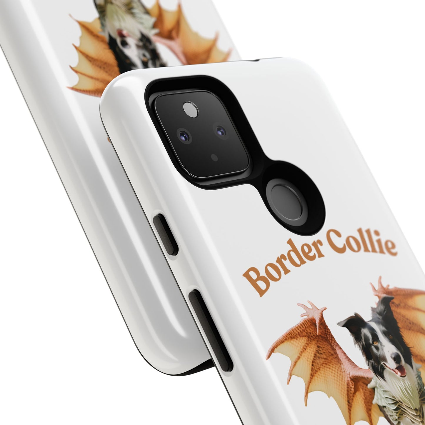 Border Collie Dragon Phone Case - Tough Cases for Dog Lovers