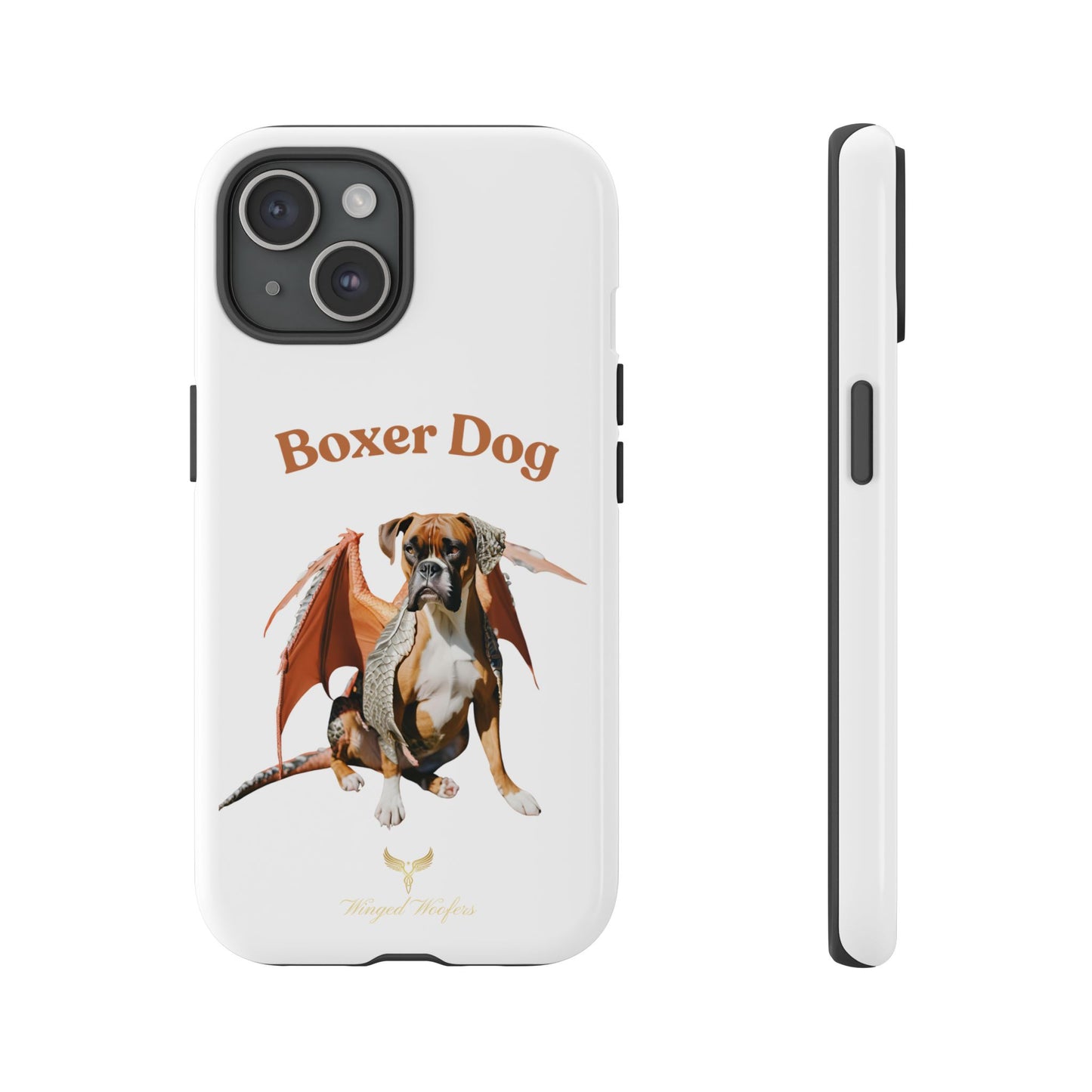 Boxer Dog Dragon Art Phone Case - Tough Cases