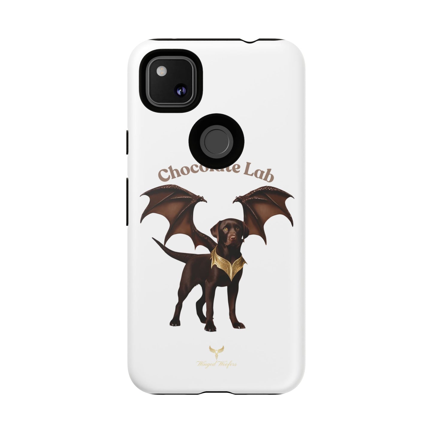 Chocolate Lab Dragon Phone Case - Tough & Stylish for Dog Lovers