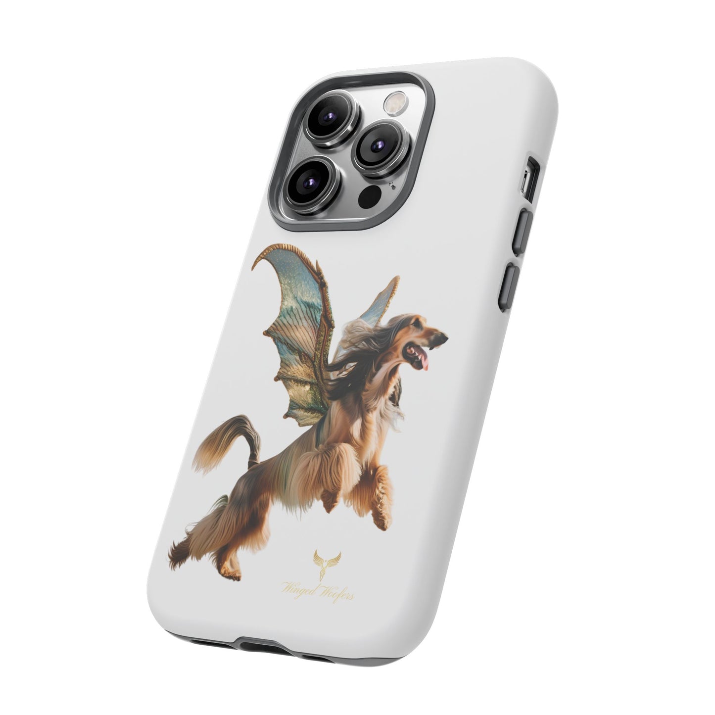 Magical Afghan Hound Dog Phone Case - Tough Cases with Winged Design