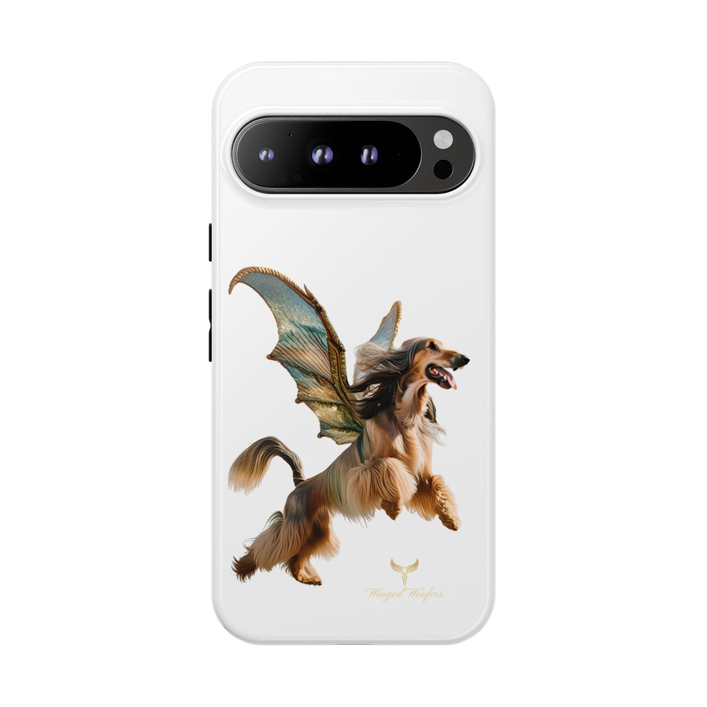 Magical Afghan Hound Dog Phone Case - Tough Cases with Winged Design