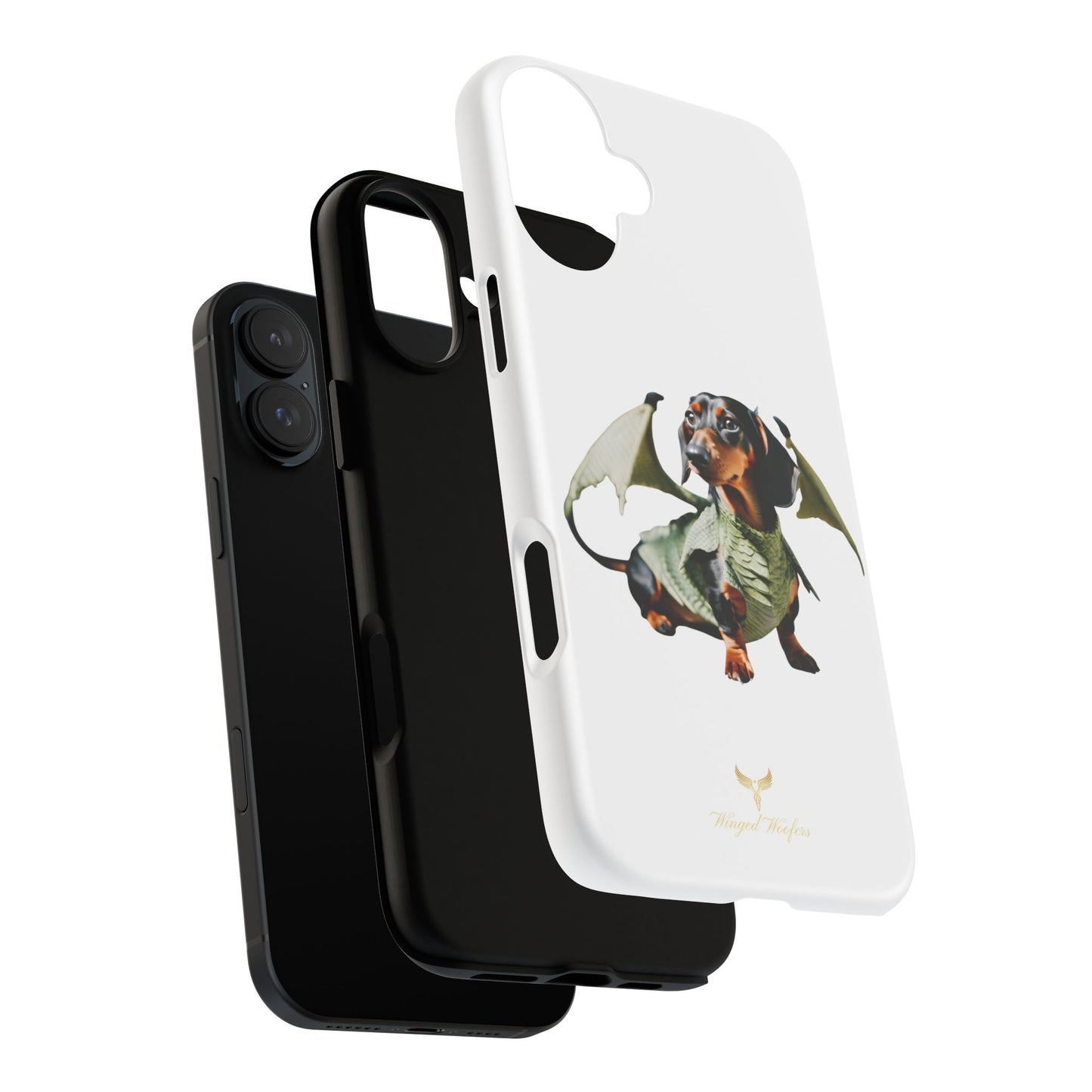 Whimsical Dragon Dog Phone Case - Tough Cases for Pet Lovers