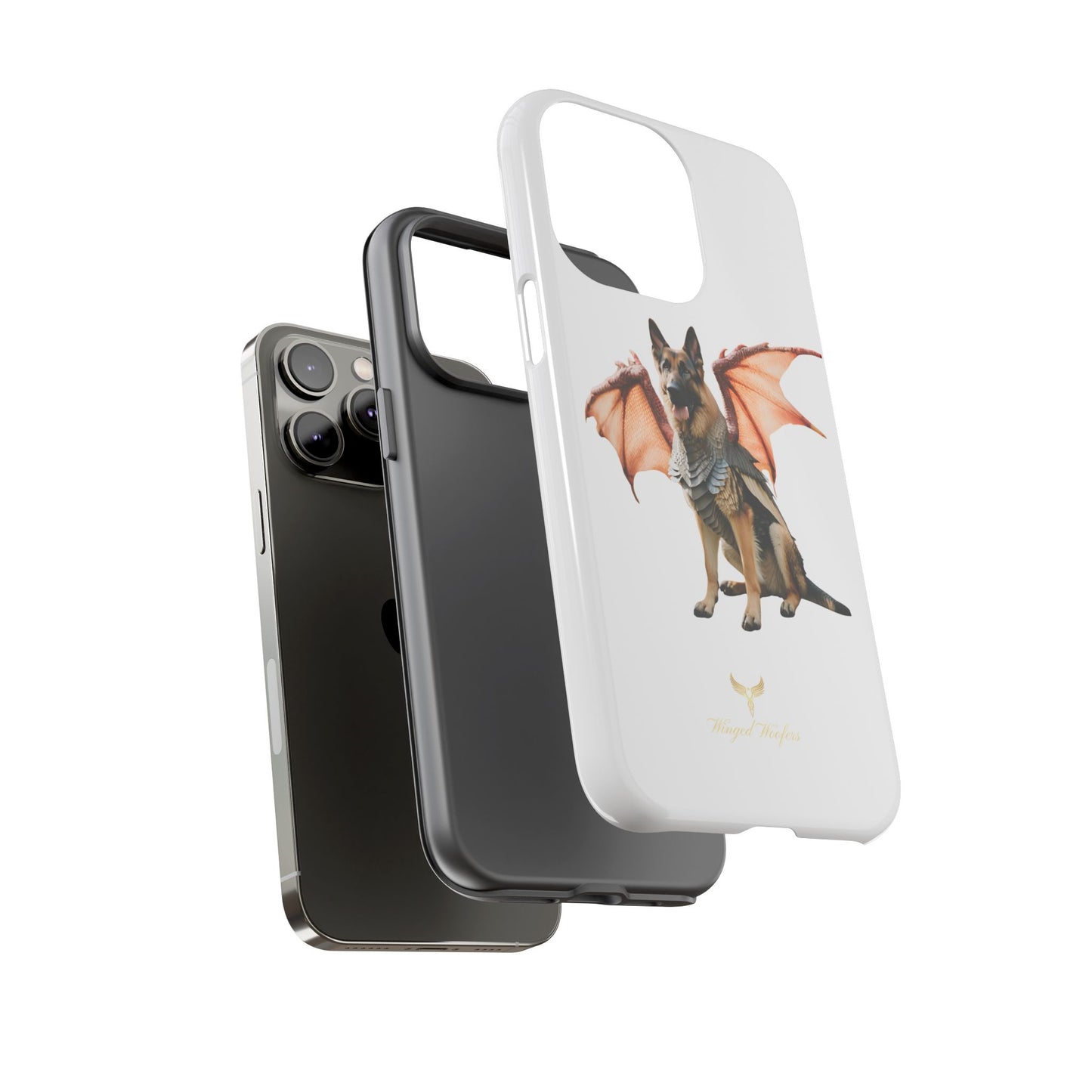 Mythical German Shepherd with Wings Dog iPhone Case | Tough Cases for Pet Lovers