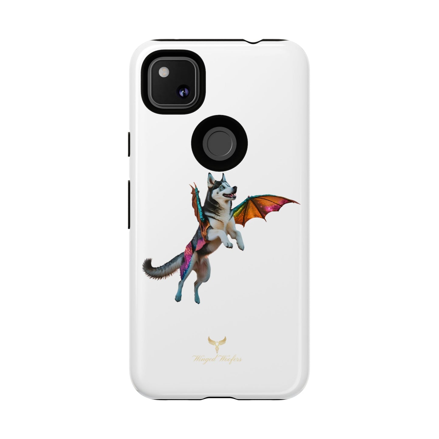 Magical Husky Pet Phone Case - Winged Dog Design | Tough Cases | Unique Animal Lover Gift