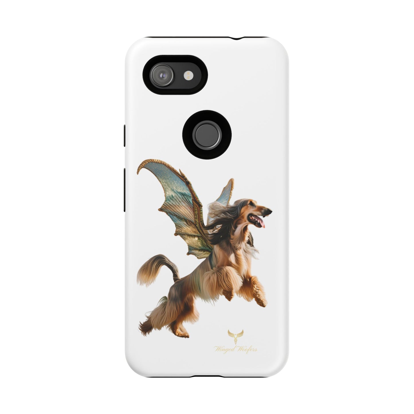 Magical Afghan Hound Dog Phone Case - Tough Cases with Winged Design