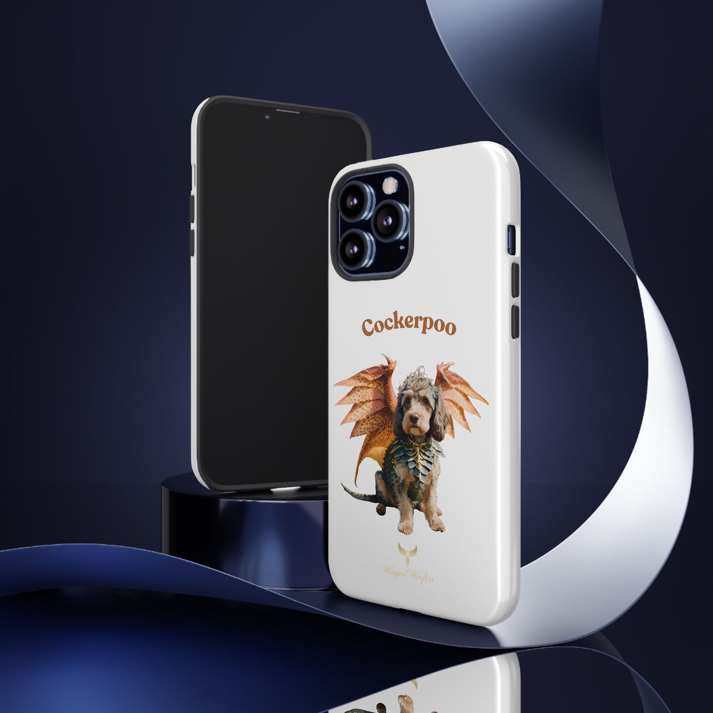 Cockerpoo Dragon Phone Case – Tough & Whimsical Pet Lover Gift