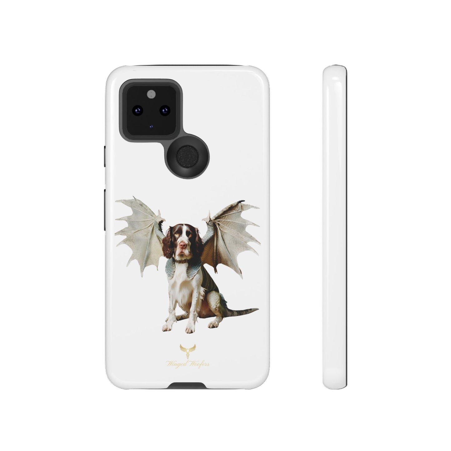 Fantasy Springer Spaniel Dog Phone Case - Tough Cases with Winged Companion Design