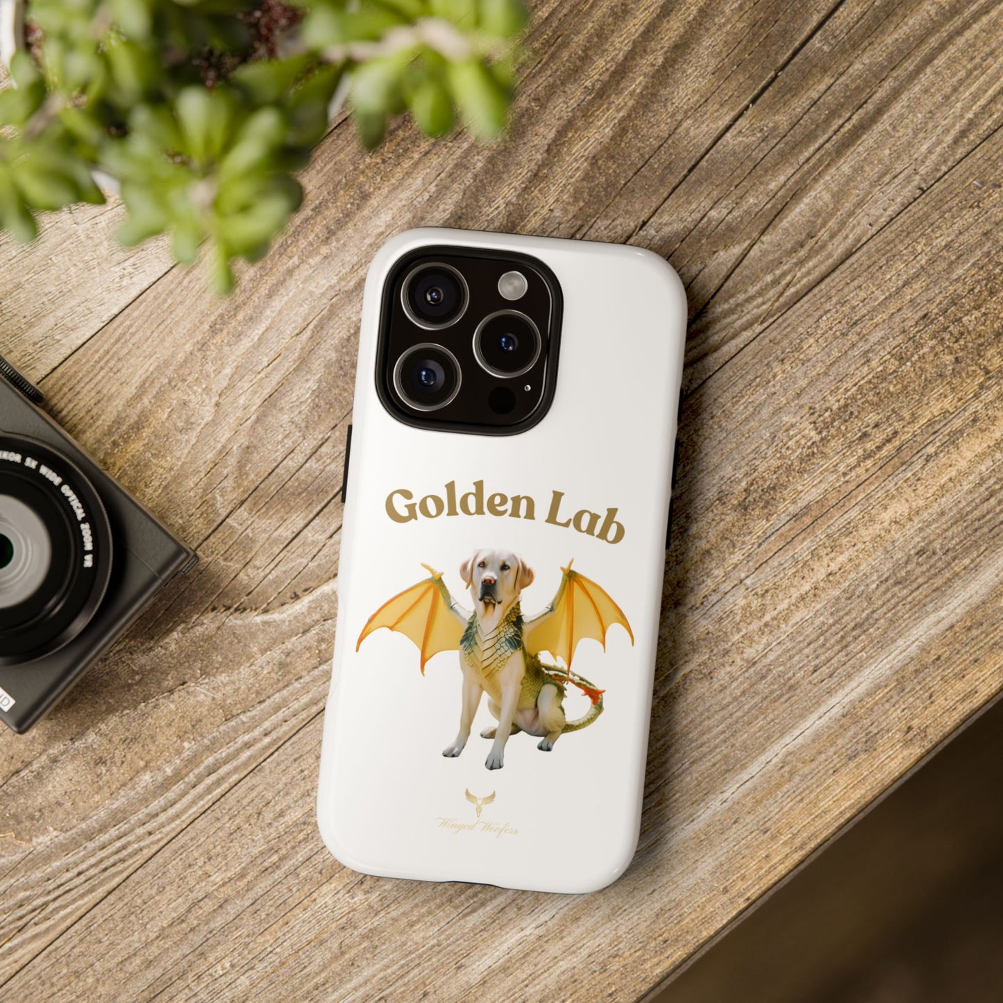 Golden Lab Dragon Phone Case - Tough Protection with a Fun Twist