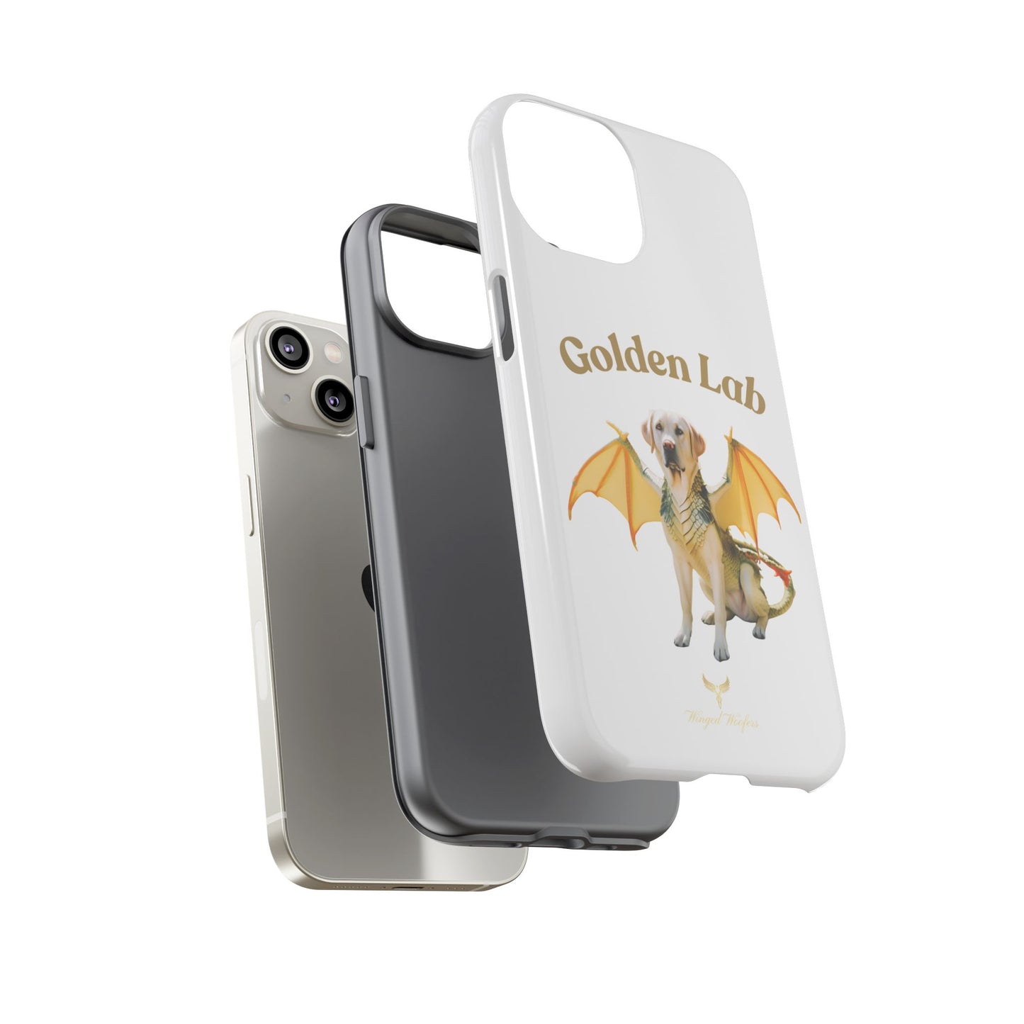 Golden Lab Dragon Phone Case - Tough Protection with a Fun Twist