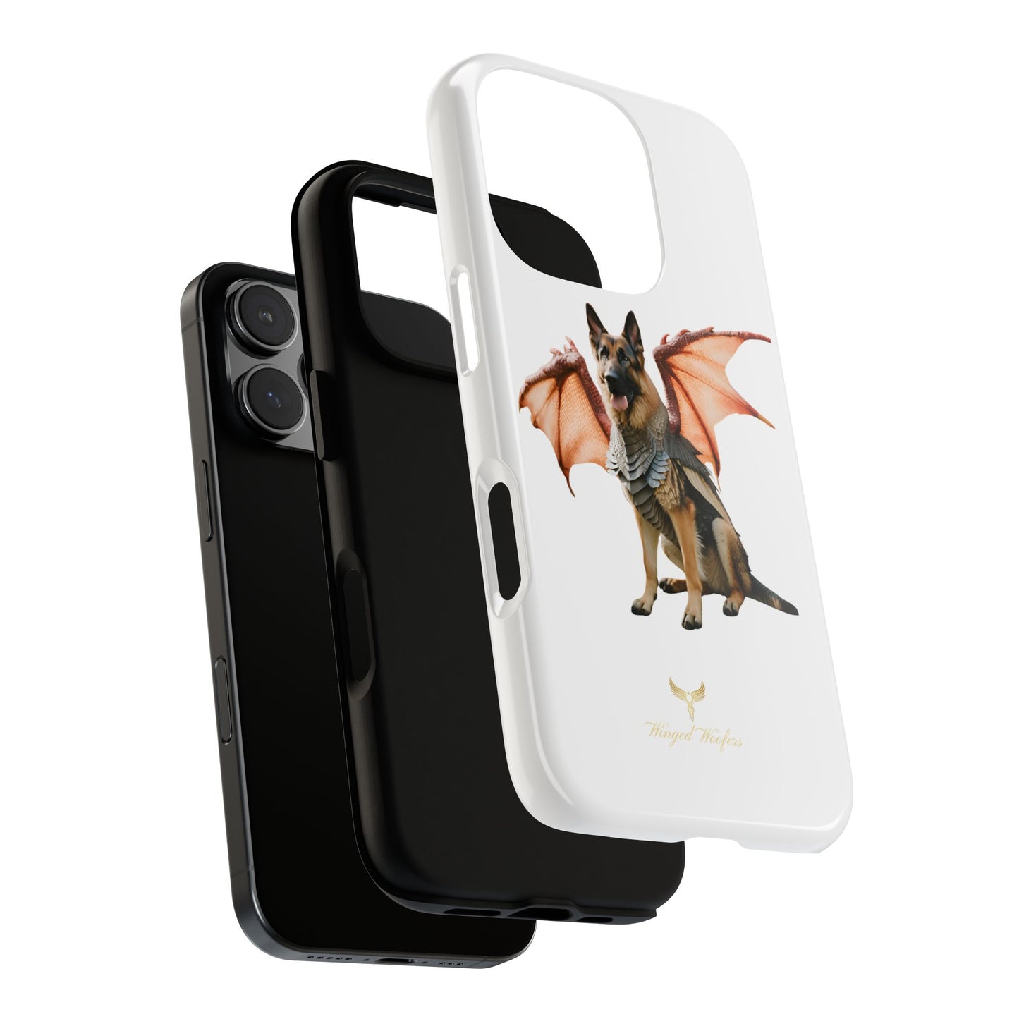 Mythical German Shepherd with Wings Dog iPhone Case | Tough Cases for Pet Lovers