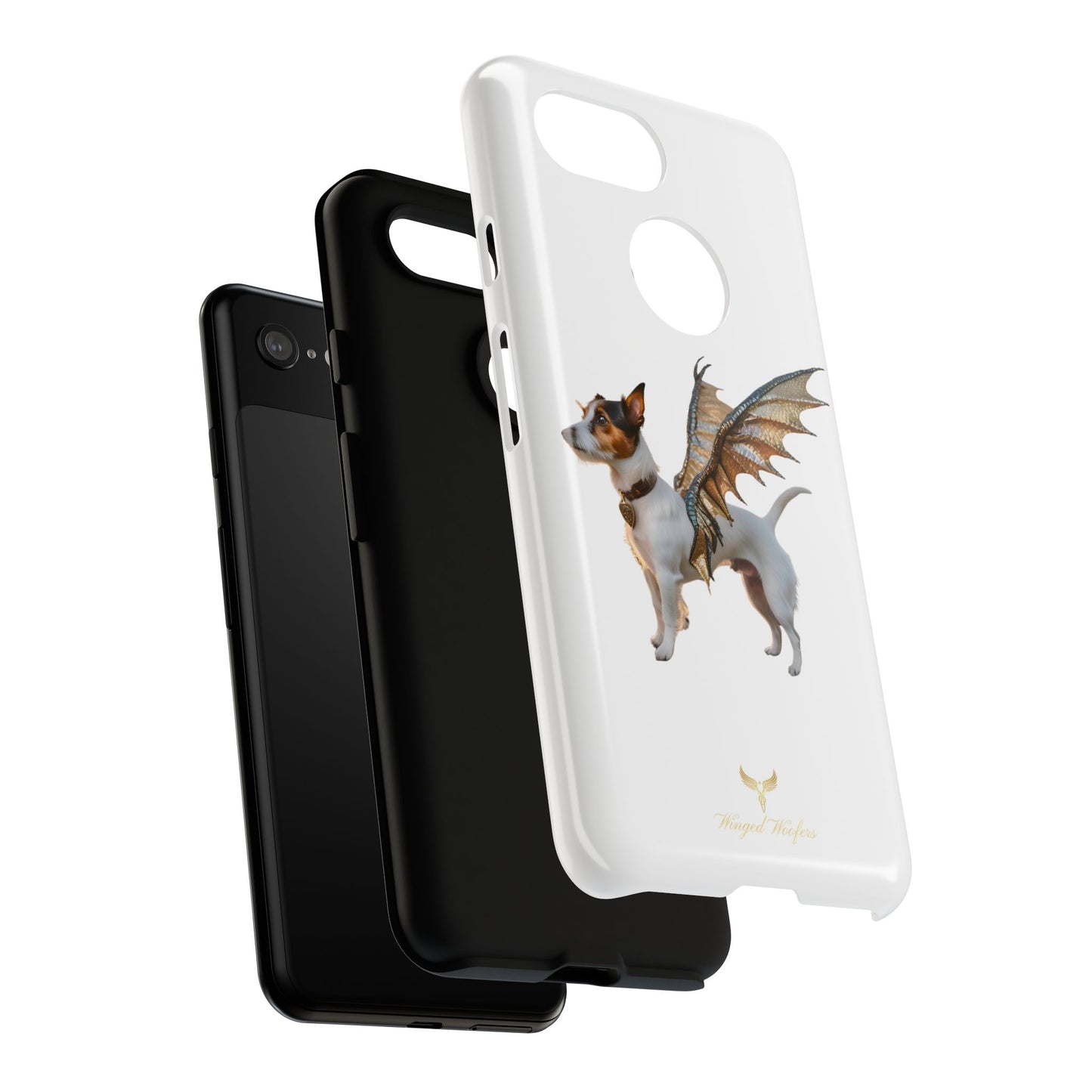 Fantasy Pet Phone Case - Tough Cases with Winged Jack Russell Dog Design