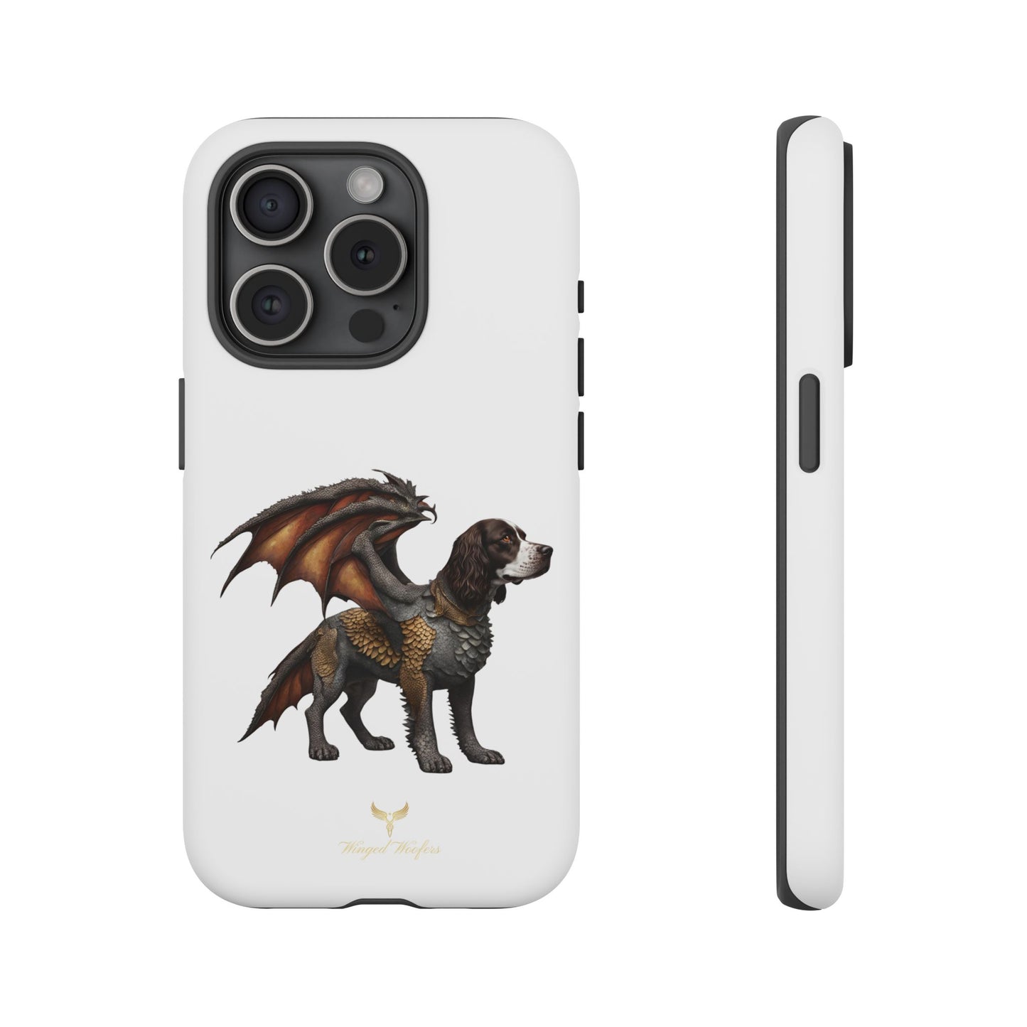 Fantasy Springer Spaniel as a Dragon Phone Case - Tough Cases for Pet Lovers