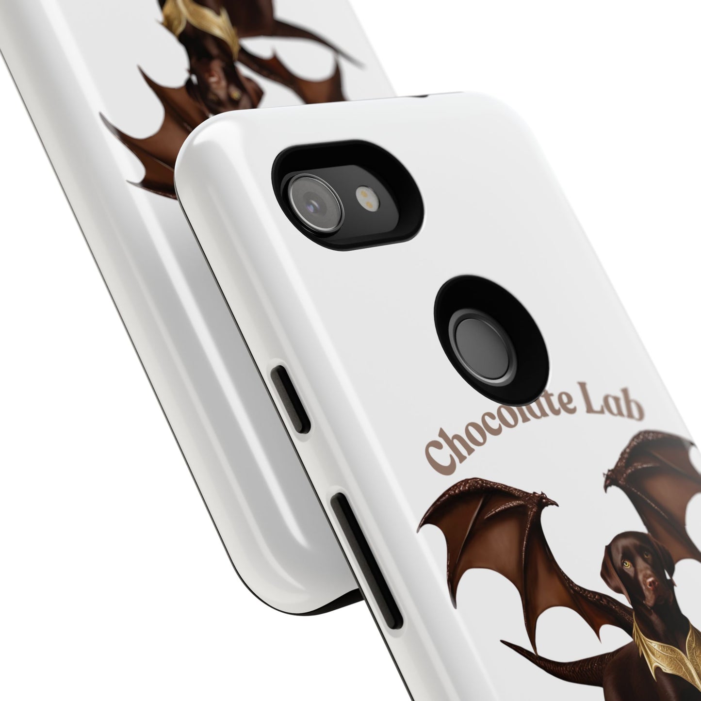 Chocolate Lab Dragon Phone Case - Tough & Stylish for Dog Lovers