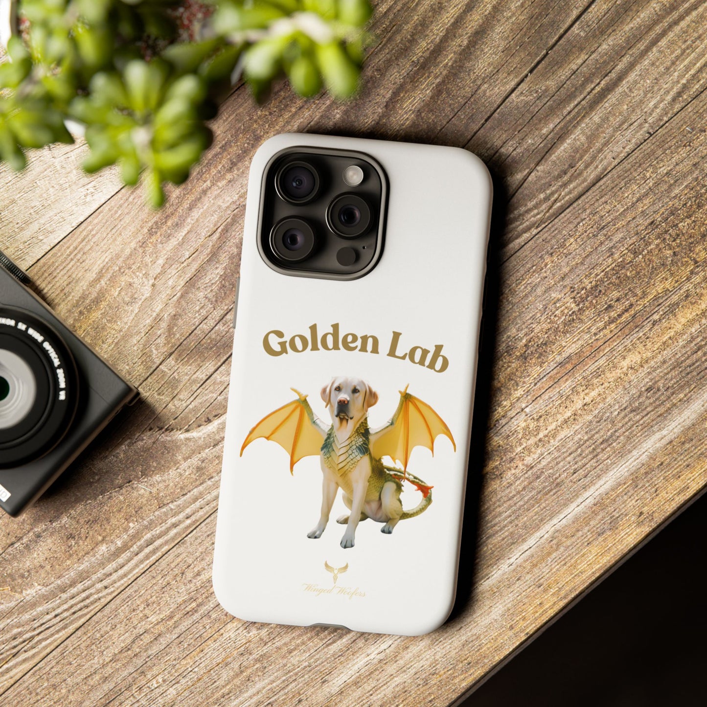 Golden Lab Dragon Phone Case - Tough Protection with a Fun Twist