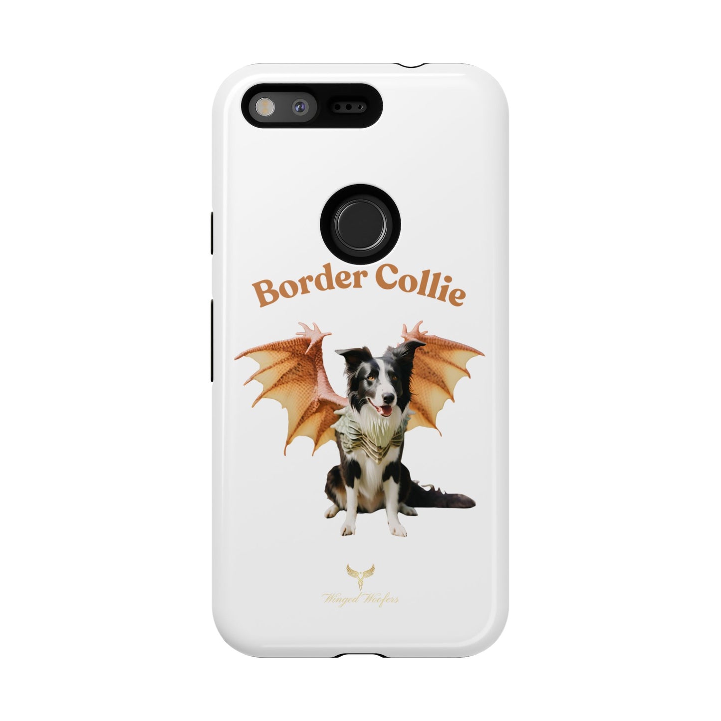 Border Collie Dragon Phone Case - Tough Cases for Dog Lovers