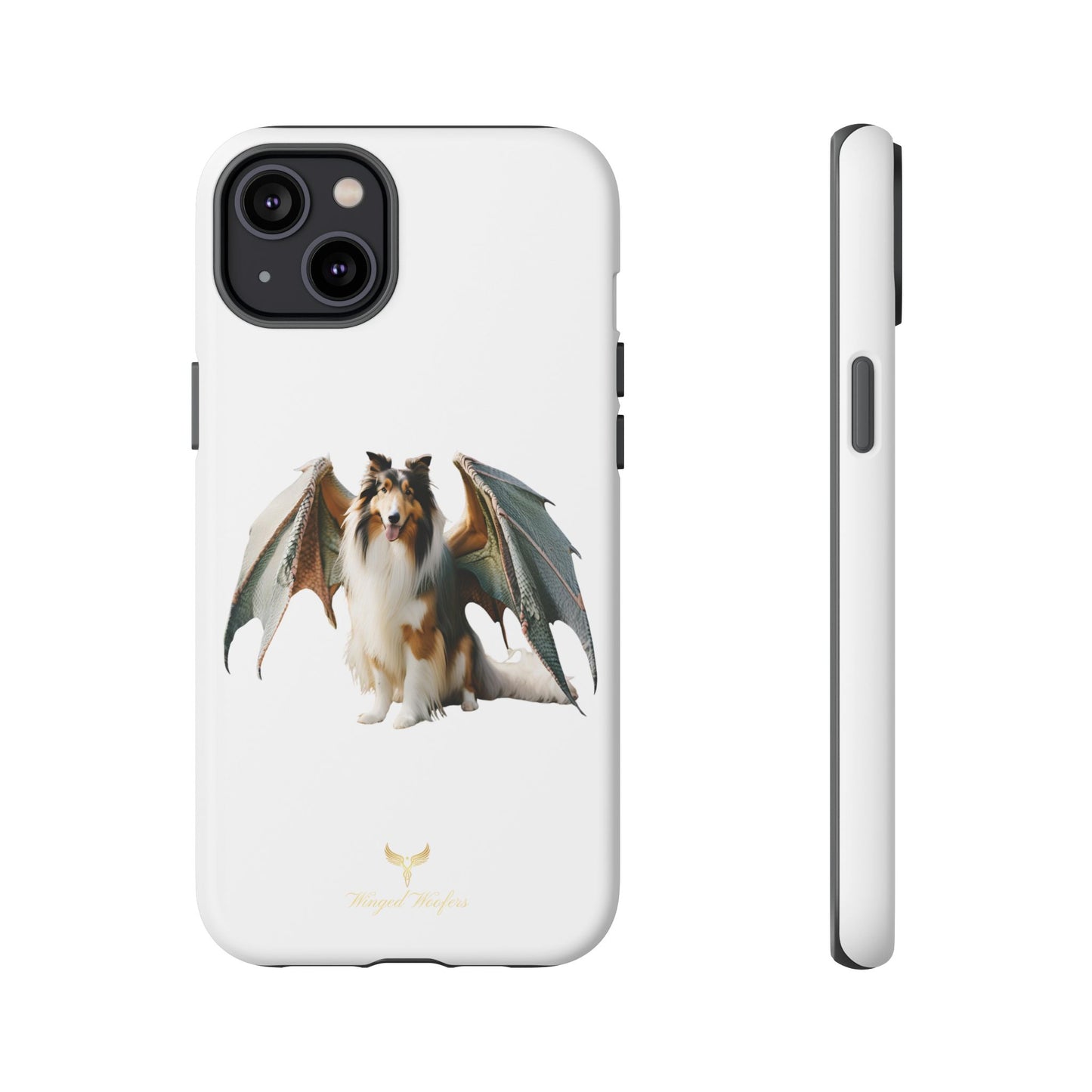 Majestic Dragon Wing Rough Collie Dog Phone Case - Tough Cases for Pet Lovers