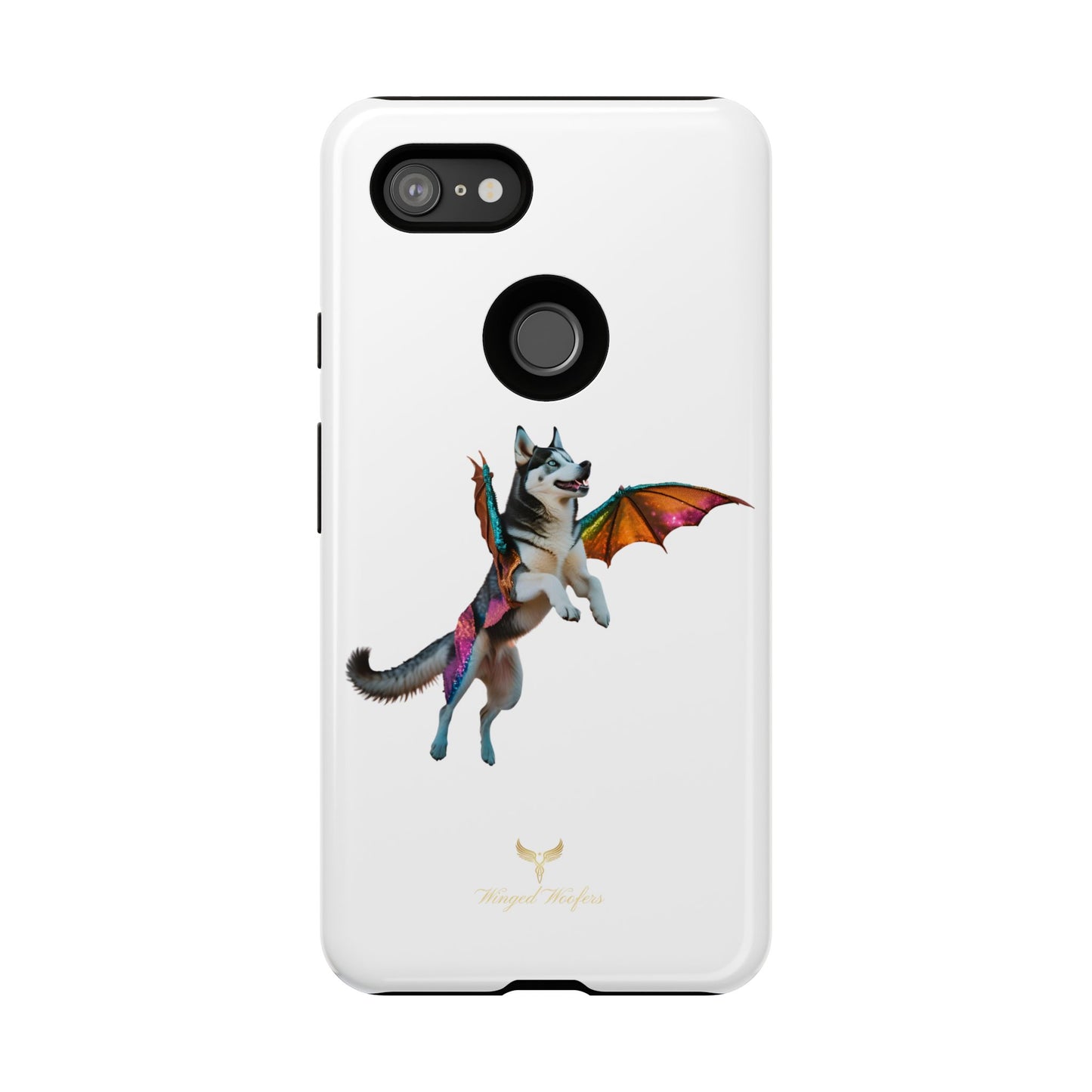 Magical Husky Pet Phone Case - Winged Dog Design | Tough Cases | Unique Animal Lover Gift