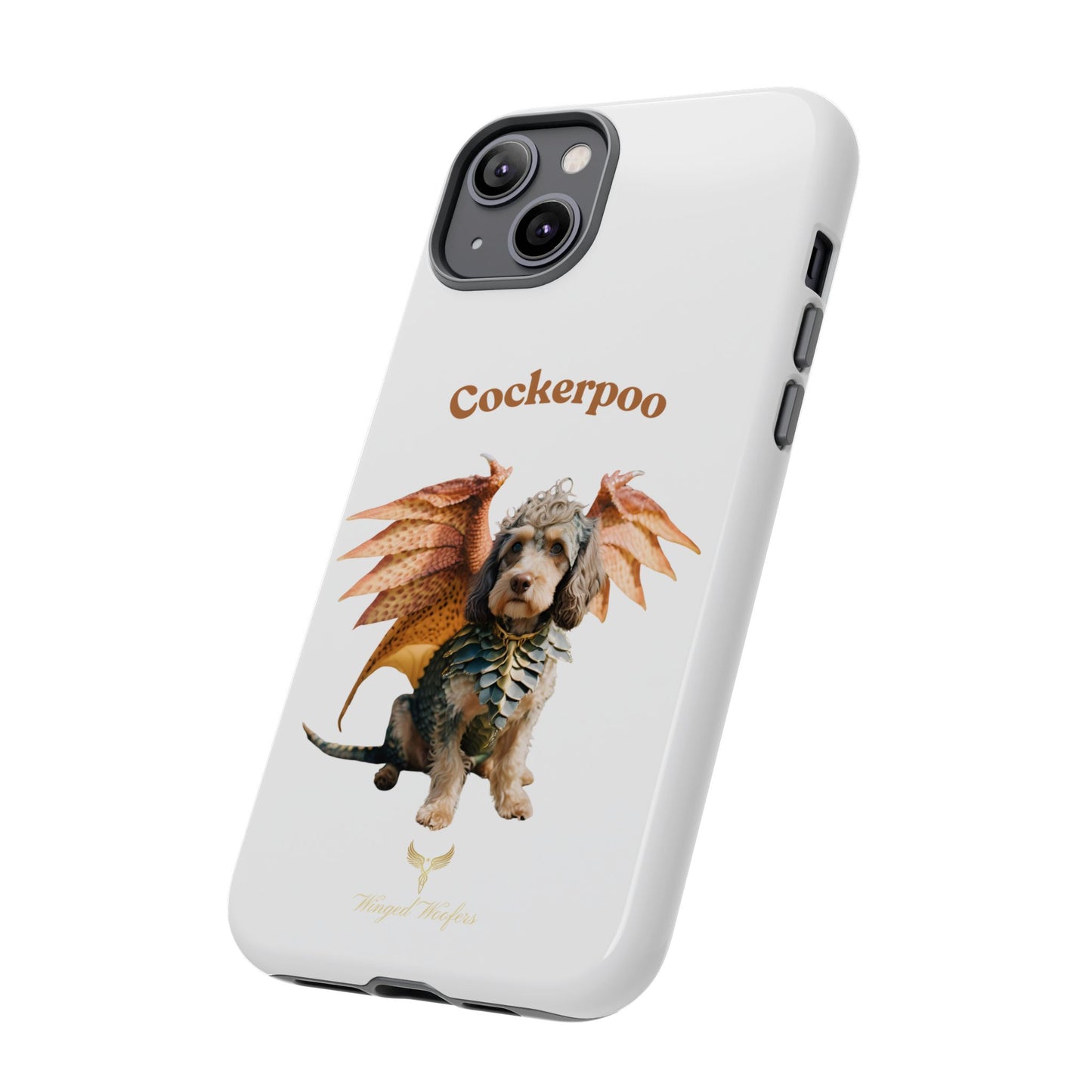 Cockerpoo Dragon Phone Case – Tough & Whimsical Pet Lover Gift