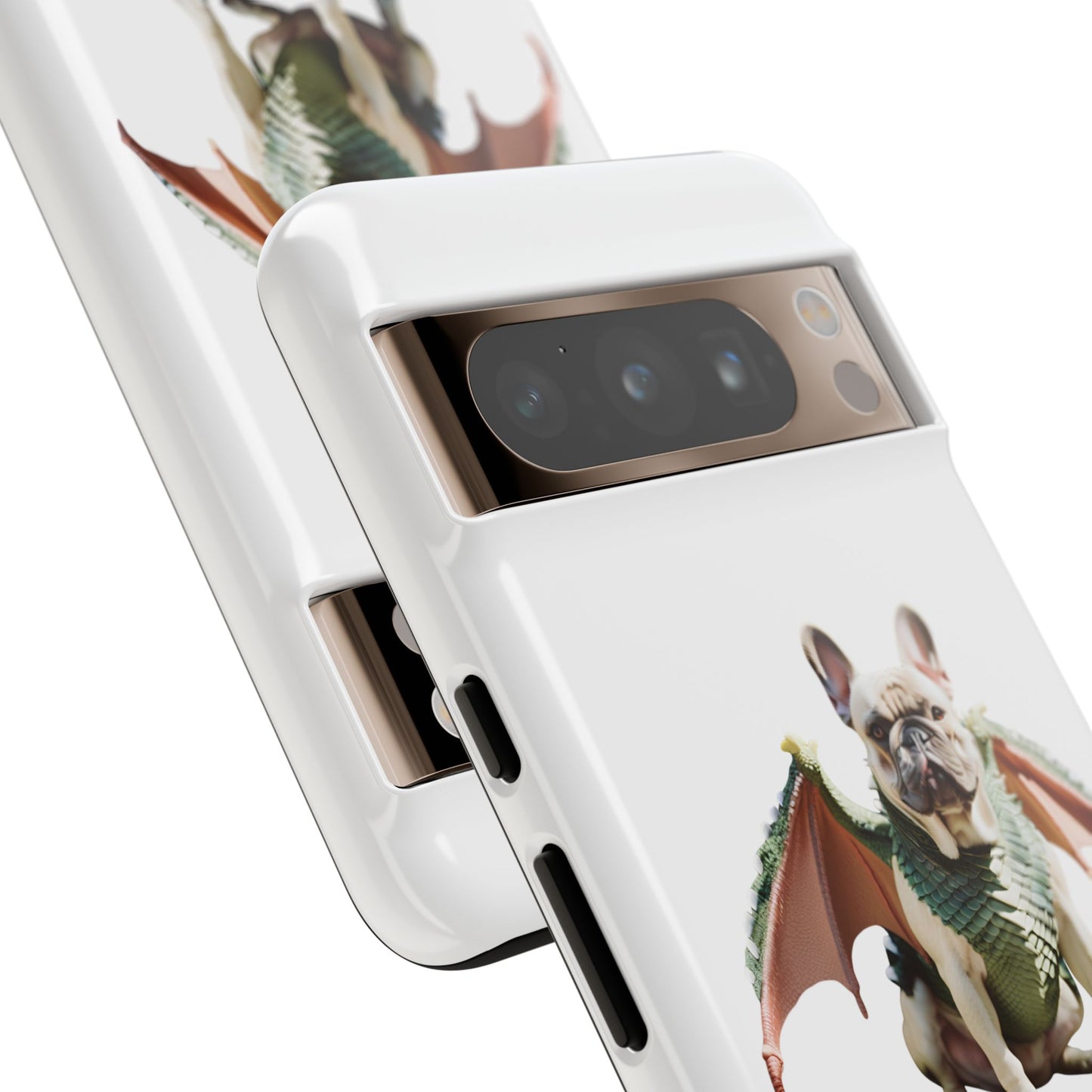 Fantasy French Bulldog Pet Phone Case with Dog in Wings Design