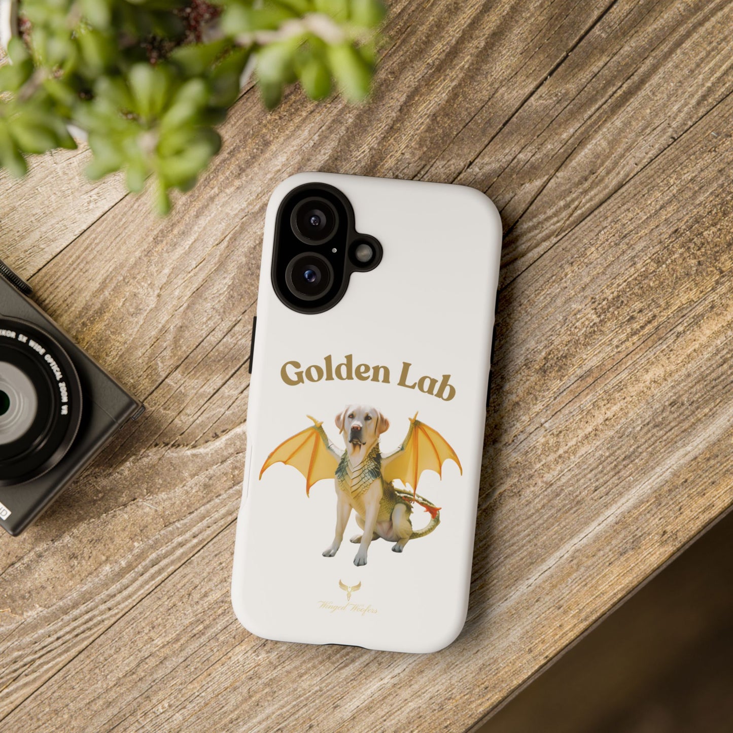 Golden Lab Dragon Phone Case - Tough Protection with a Fun Twist