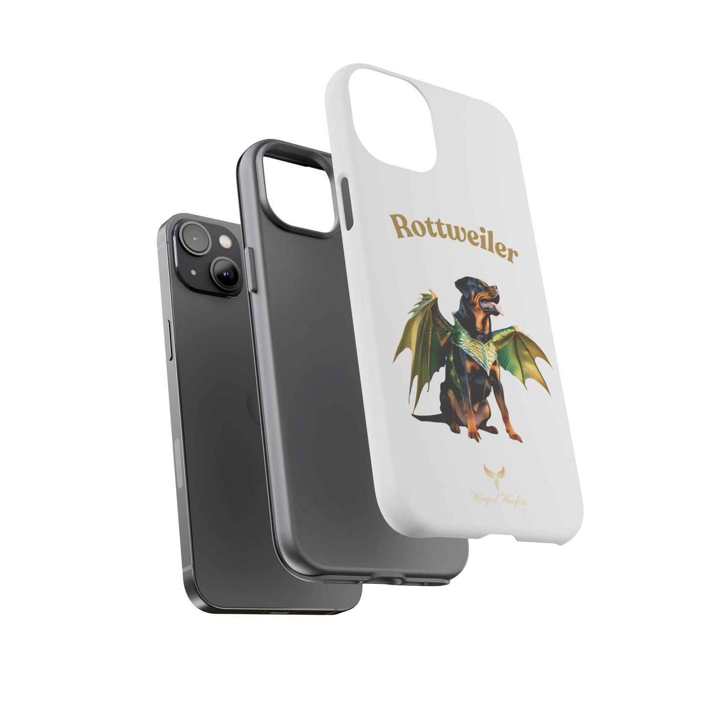 Rottweiler Dragon Wings Phone Case - Tough Cases for Dog Lovers