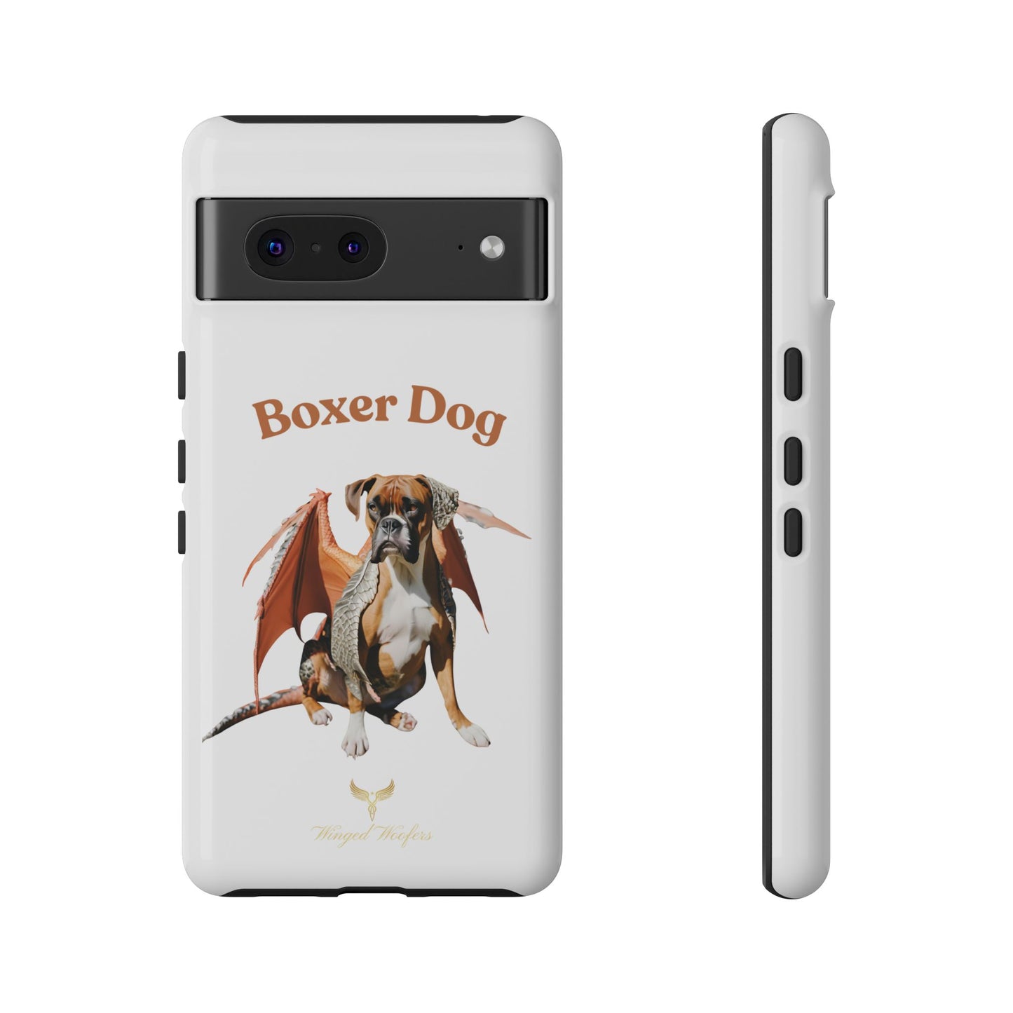 Boxer Dog Dragon Art Phone Case - Tough Cases