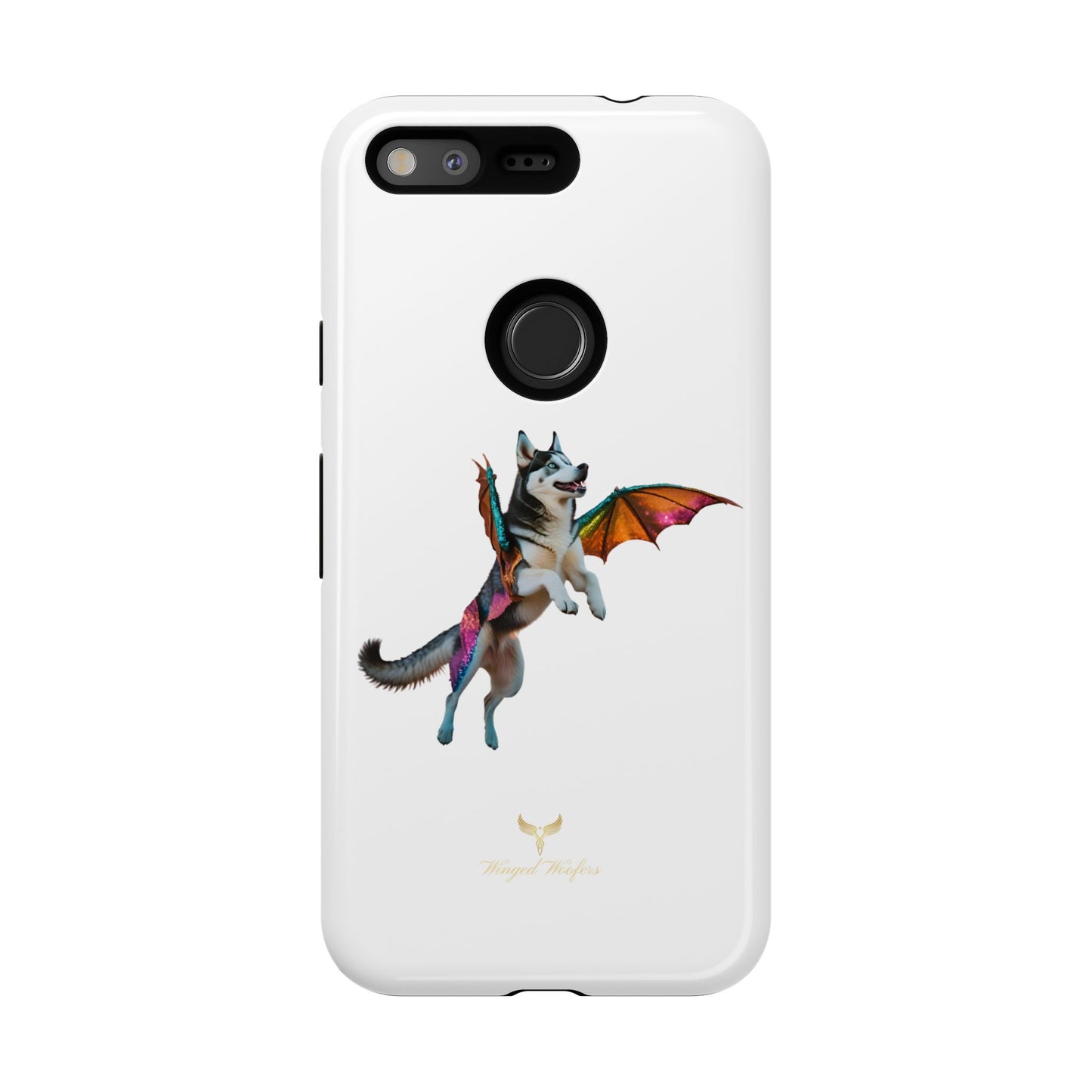 Magical Husky Pet Phone Case - Winged Dog Design | Tough Cases | Unique Animal Lover Gift