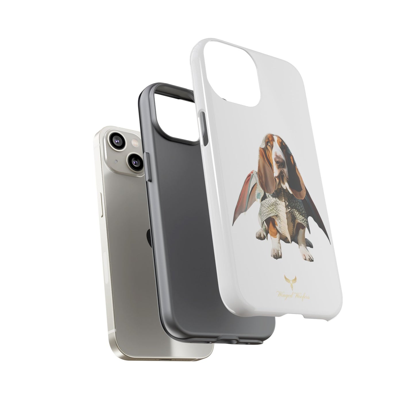 Whimsical Basset Hound Dog Phone Case - Tough Cases for Animal Lovers