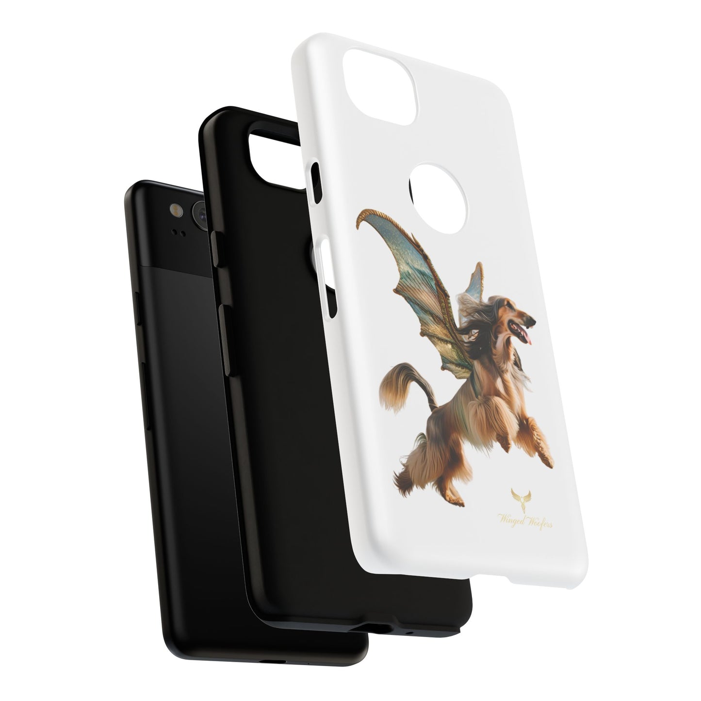 Magical Afghan Hound Dog Phone Case - Tough Cases with Winged Design