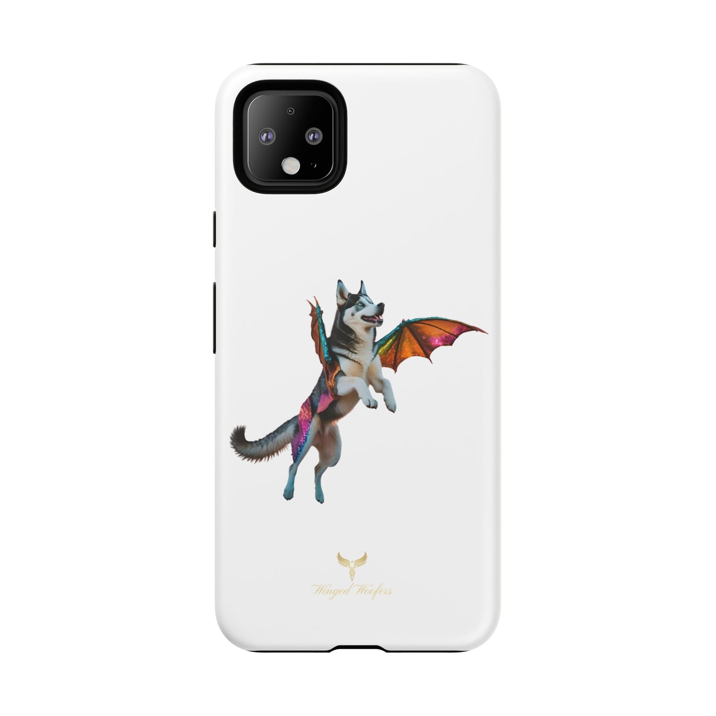 Magical Husky Pet Phone Case - Winged Dog Design | Tough Cases | Unique Animal Lover Gift