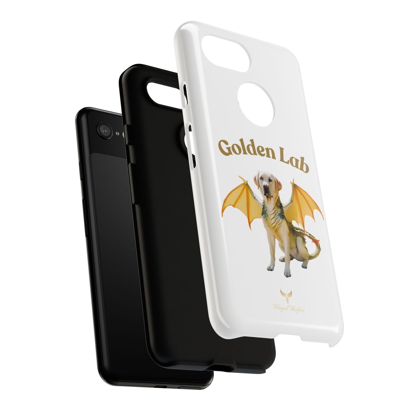 Golden Lab Dragon Phone Case - Tough Protection with a Fun Twist