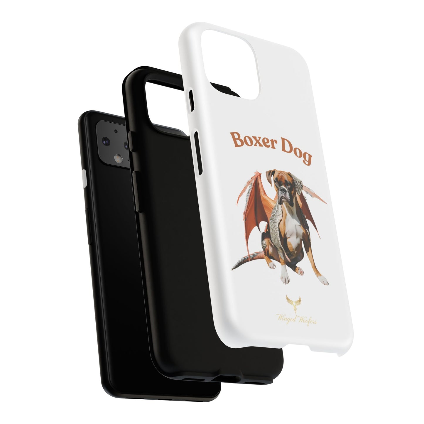 Boxer Dog Dragon Art Phone Case - Tough Cases