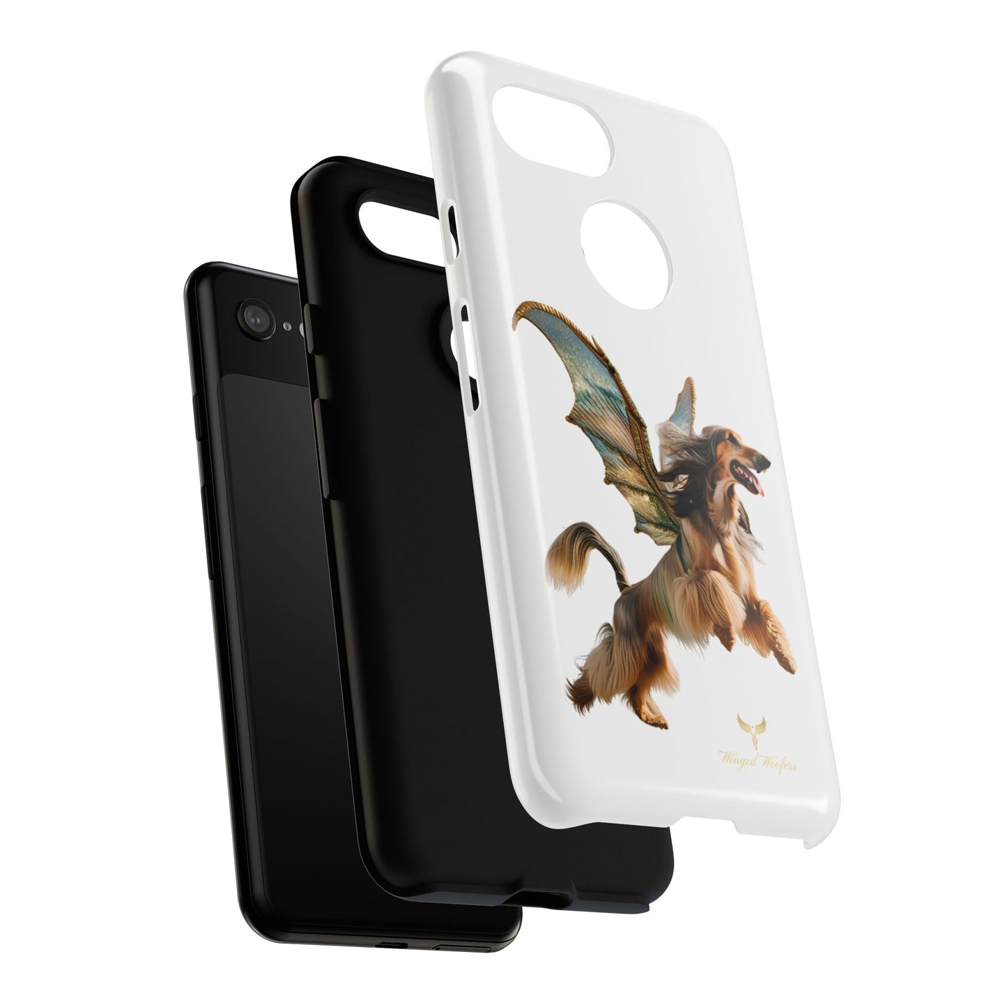 Magical Afghan Hound Dog Phone Case - Tough Cases with Winged Design