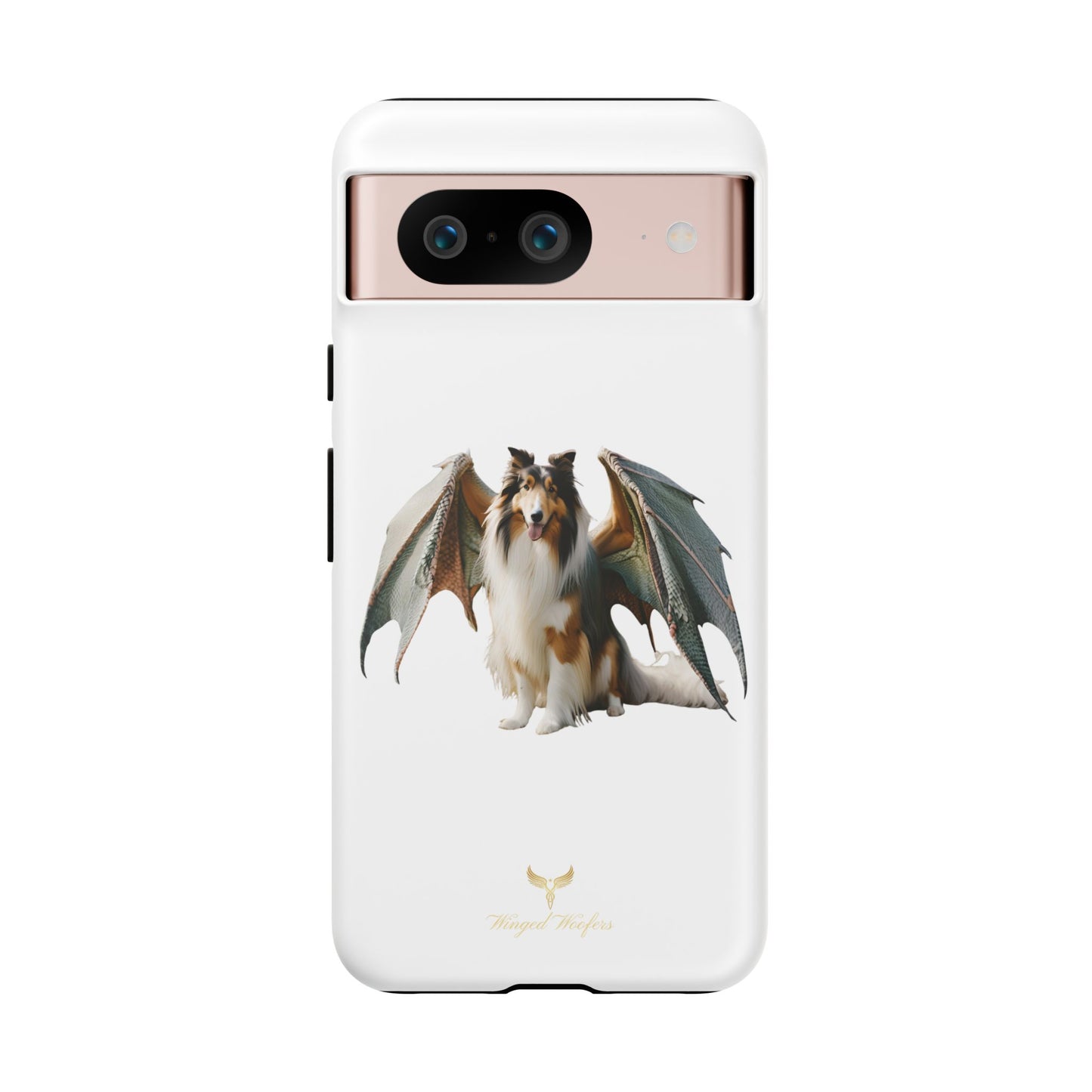 Majestic Dragon Wing Rough Collie Dog Phone Case - Tough Cases for Pet Lovers