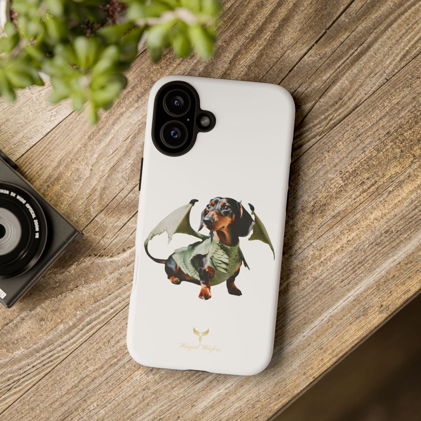 Whimsical Dragon Dog Phone Case - Tough Cases for Pet Lovers