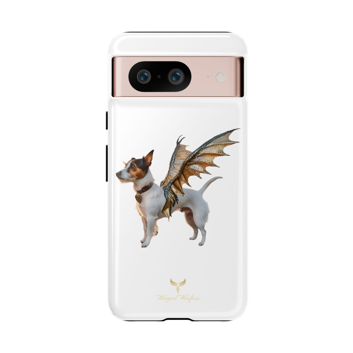 Fantasy Pet Phone Case - Tough Cases with Winged Jack Russell Dog Design