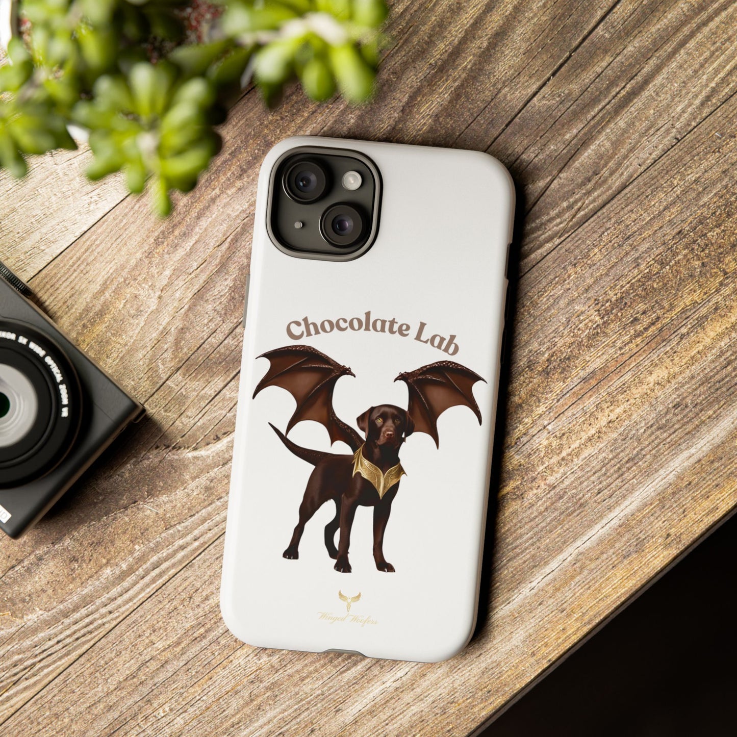 Chocolate Lab Dragon Phone Case - Tough & Stylish for Dog Lovers