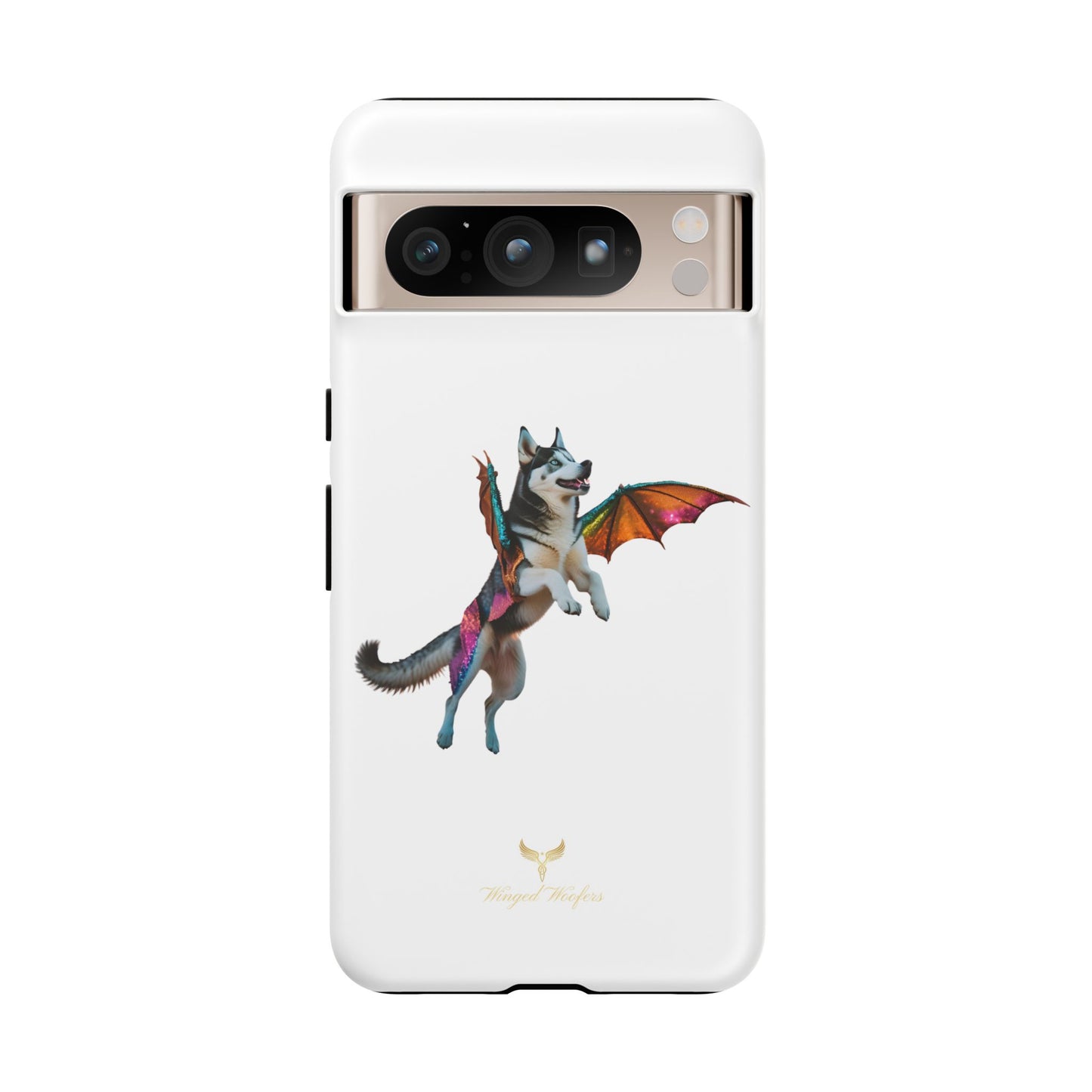 Magical Husky Pet Phone Case - Winged Dog Design | Tough Cases | Unique Animal Lover Gift