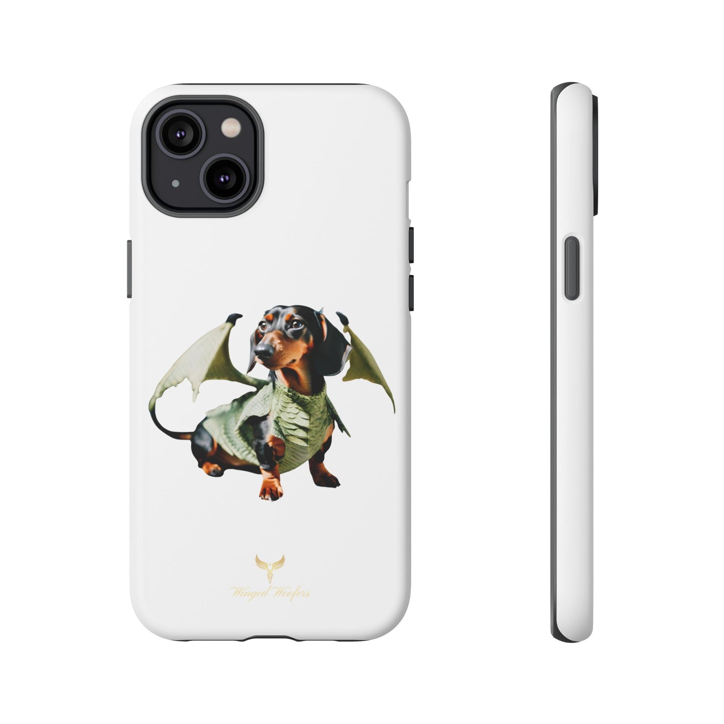 Whimsical Dragon Dog Phone Case - Tough Cases for Pet Lovers