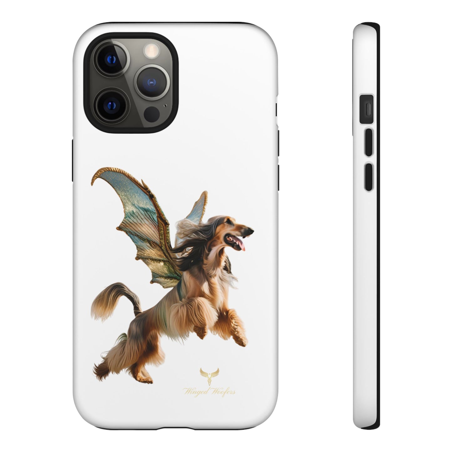 Magical Afghan Hound Dog Phone Case - Tough Cases with Winged Design