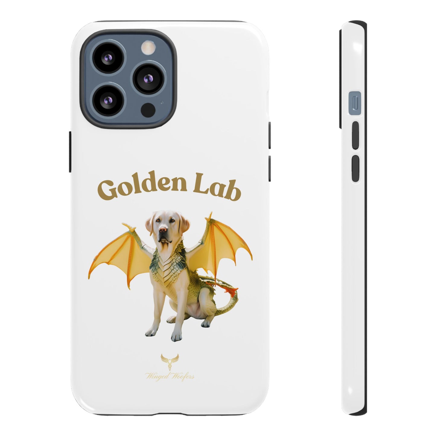 Golden Lab Dragon Phone Case - Tough Protection with a Fun Twist