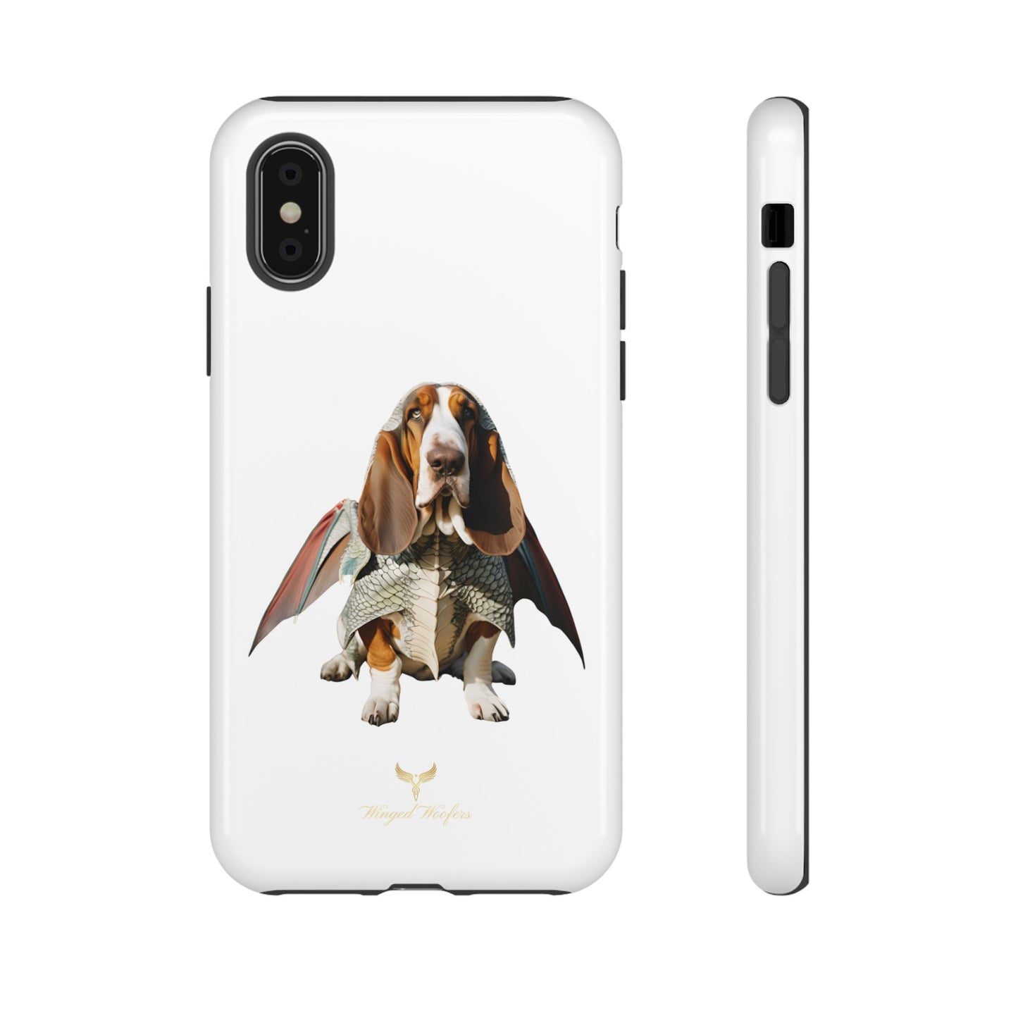 Whimsical Basset Hound Dog Phone Case - Tough Cases for Animal Lovers