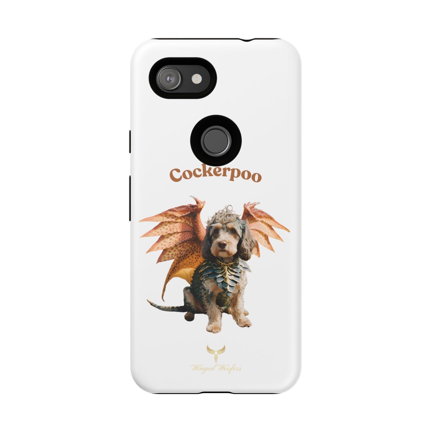 Cockerpoo Dragon Phone Case – Tough & Whimsical Pet Lover Gift