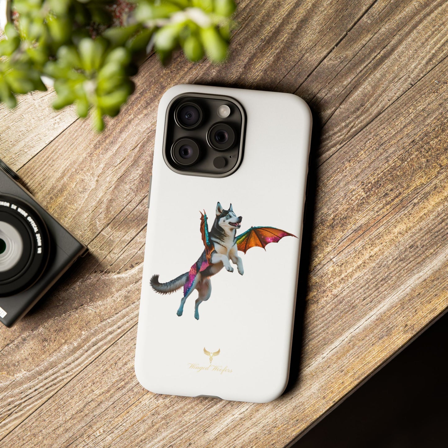 Magical Husky Pet Phone Case - Winged Dog Design | Tough Cases | Unique Animal Lover Gift