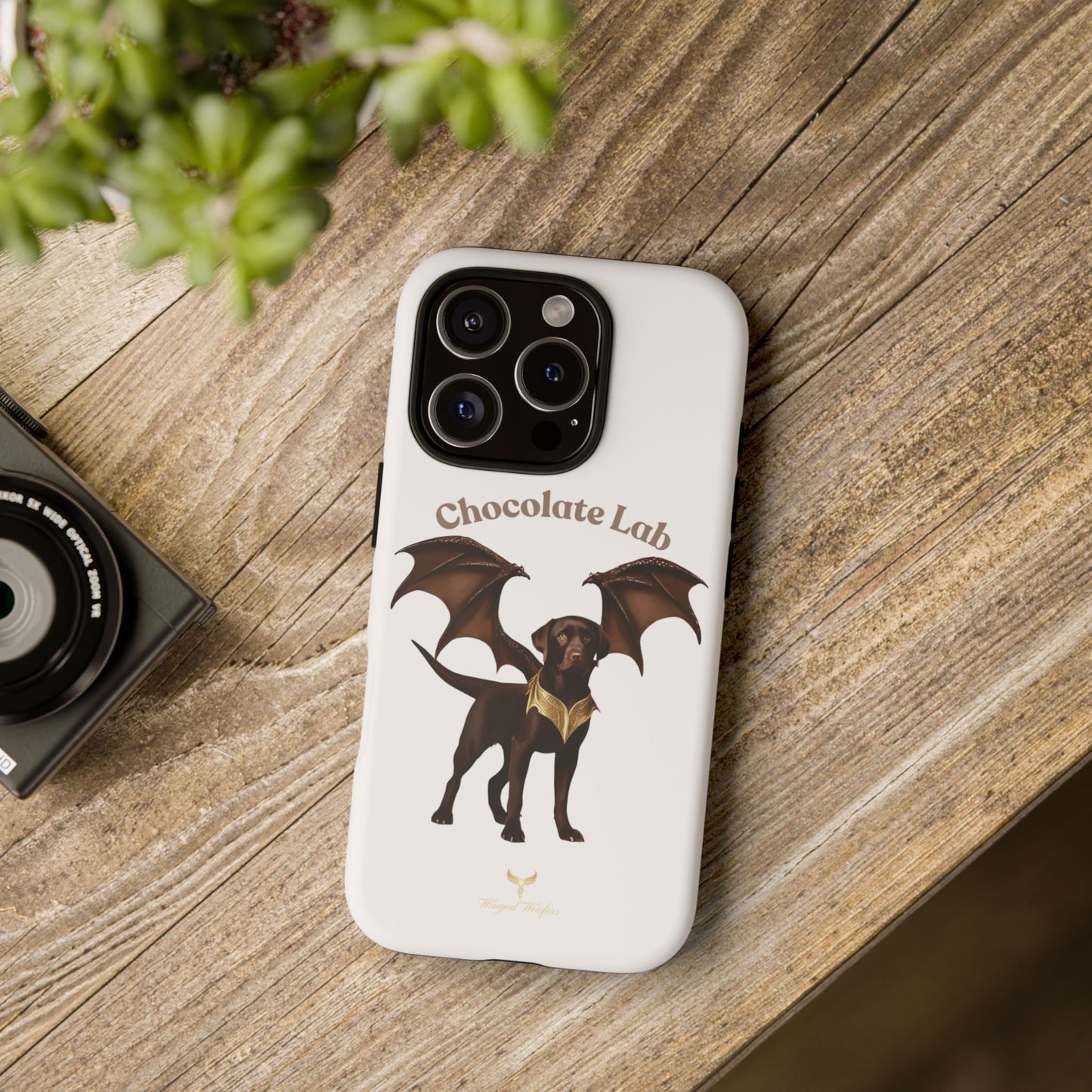 Chocolate Lab Dragon Phone Case - Tough & Stylish for Dog Lovers