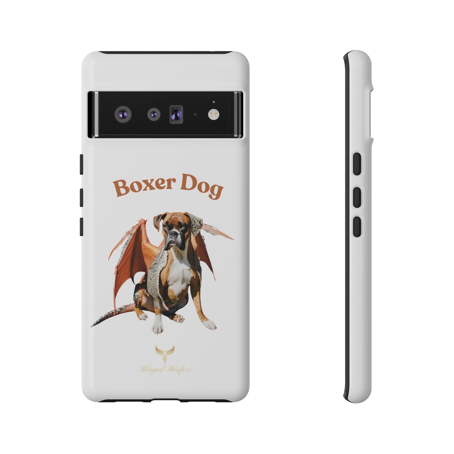 Boxer Dog Dragon Art Phone Case - Tough Cases