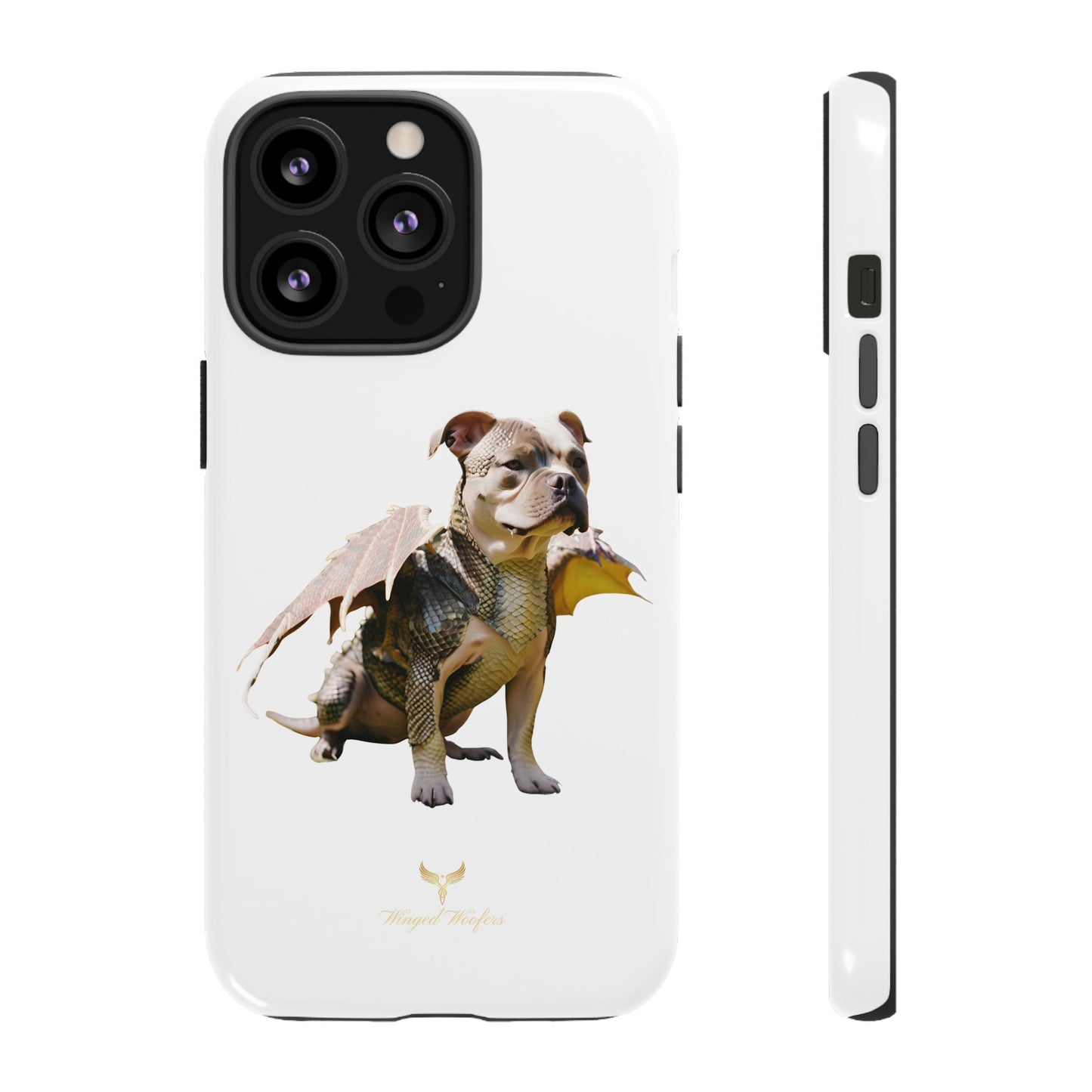 Staffordshire Bulldog Dragon Tough Phone Case - Unique Animal Design for Pet Lovers