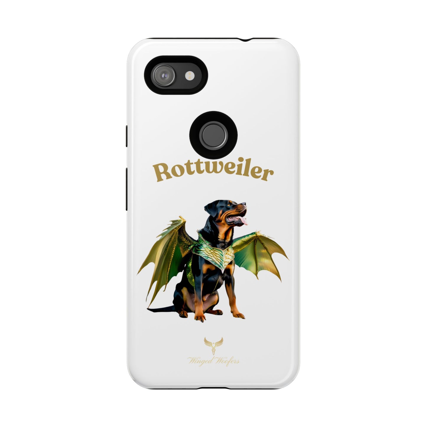 Rottweiler Dragon Wings Phone Case - Tough Cases for Dog Lovers