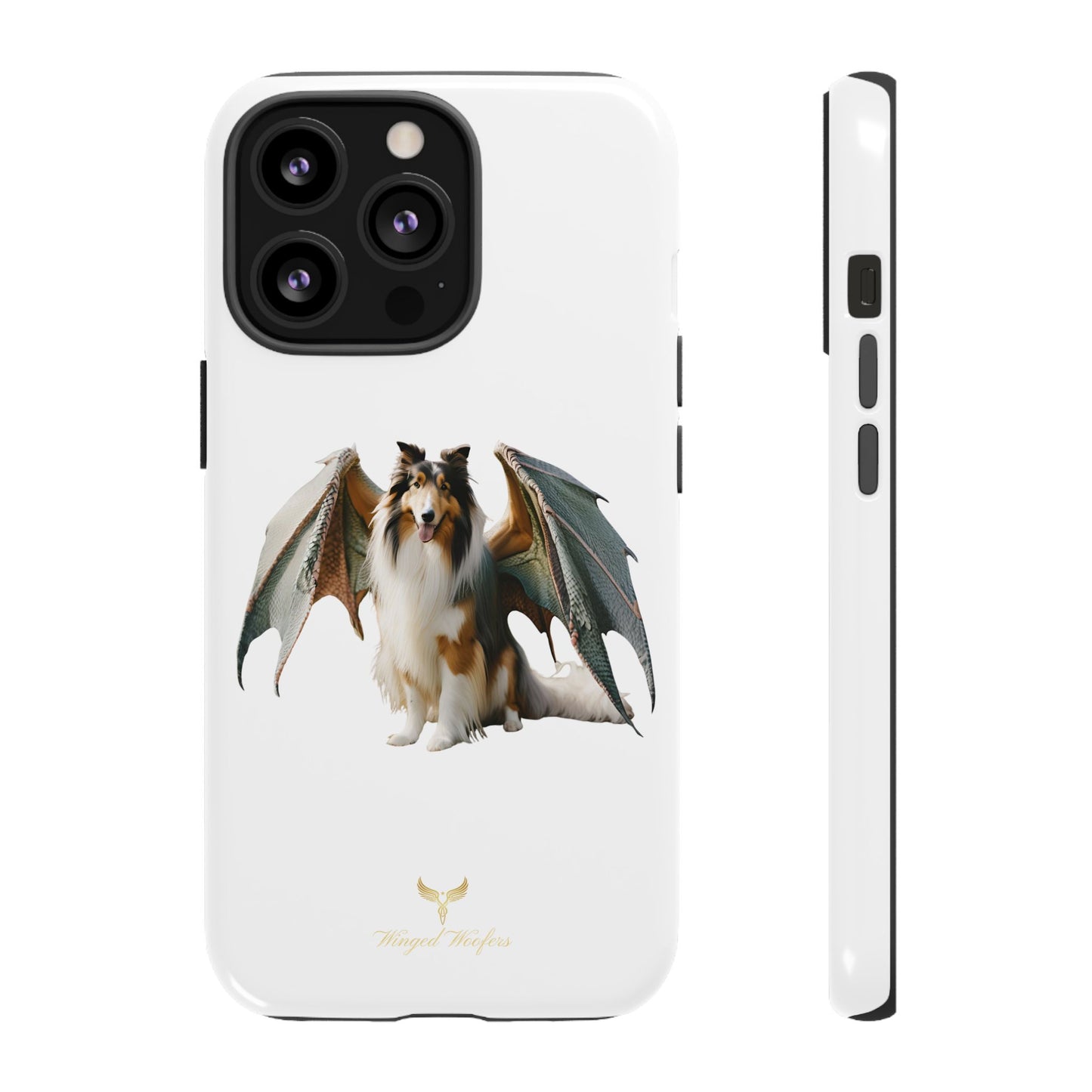 Majestic Dragon Wing Rough Collie Dog Phone Case - Tough Cases for Pet Lovers