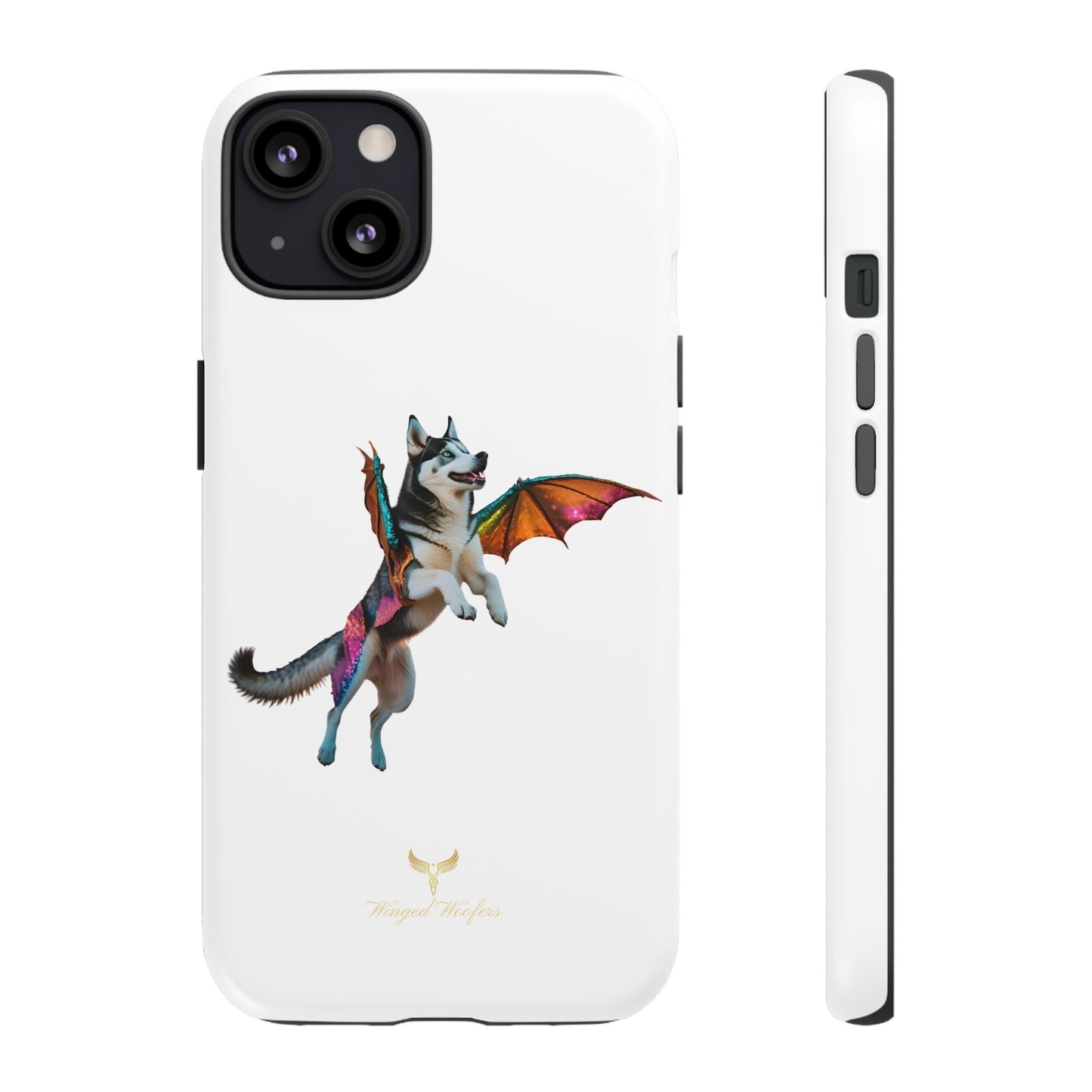 Magical Husky Pet Phone Case - Winged Dog Design | Tough Cases | Unique Animal Lover Gift